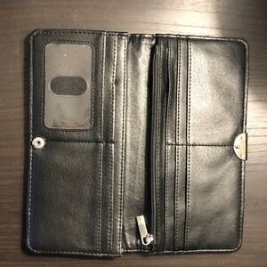 Safe Keepers Black Genuine Leather Wallet